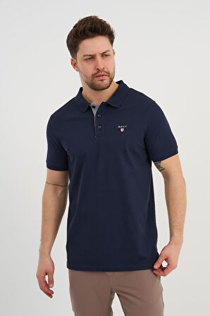 ALEXANDERGARDI Erkek Polo Yaka Düğme Detaylı T-shirt (2201-110)