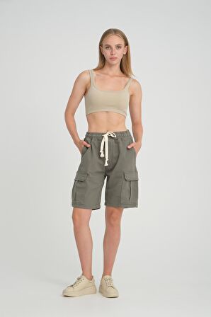 ALEXANDERGARDI KARGO CEPLİ COMFORT FİT BERMUDA ŞORT (AG-2Y)