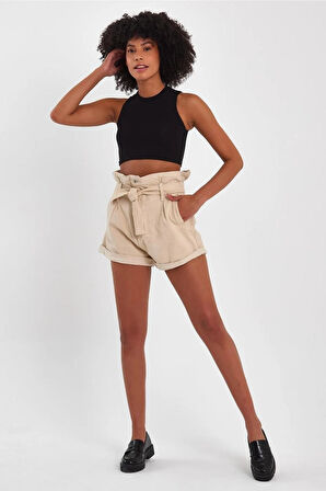 ALEXANDERGARDI Özel Koleksiyon Bağlamalı Denim Şort (4013K)