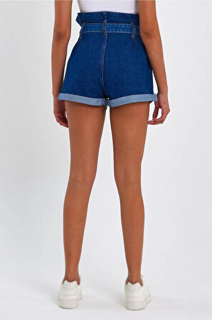 ALEXANDERGARDI Özel Koleksiyon Bağlamalı Denim Şort (4013K)