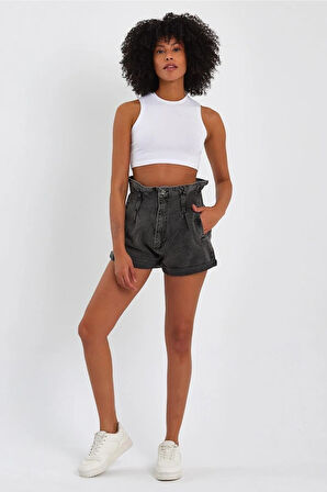 ALEXANDERGARDI Özel Koleksiyon Bağlamalı Denim Şort (4013K)