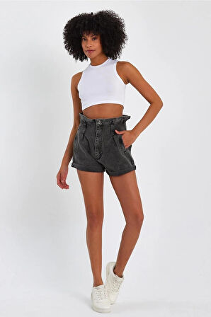 ALEXANDERGARDI Özel Koleksiyon Bağlamalı Denim Şort (4013K)