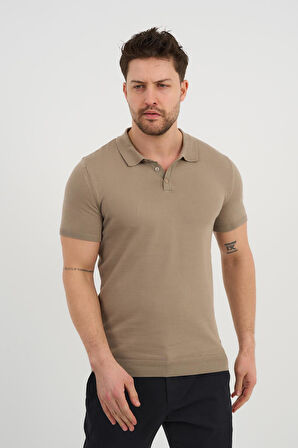 ALEXANDERGARDI Polo Yaka Düğmeli Triko T-shirt (50024)