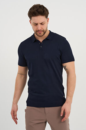 ALEXANDERGARDI Polo Yaka Düğmeli Triko T-shirt (50024)