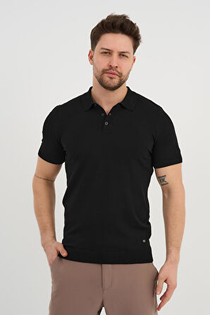 ALEXANDERGARDI Polo Yaka Düğmeli Triko T-shirt (50024)