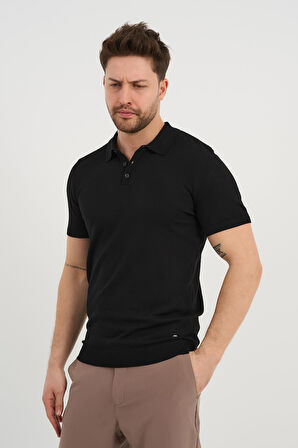 ALEXANDERGARDI Polo Yaka Düğmeli Triko T-shirt (50024)