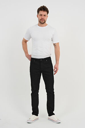 ALEXANDERGARDI Erkek Siyah Kot Pantolon (69B09UBLK)