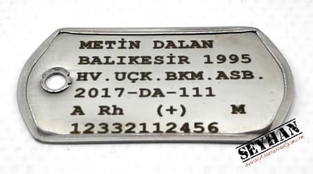 Hava Kuvvetleri Asker Künyesi