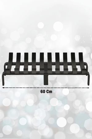 Şömine Izgarası 10 Çubuklu 60 Cm X 32 Cm Ekstra Dar Gözlü Izgara