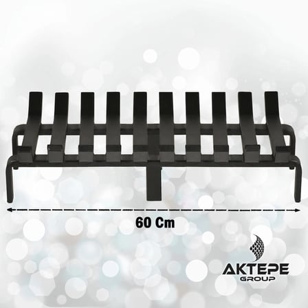 Şömine Izgarası 10 Çubuklu 60 Cm X 32 Cm Ekstra Dar Gözlü Izgara