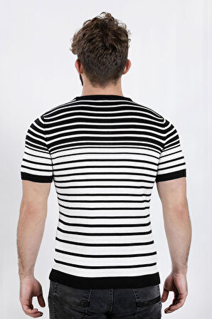 ALEXANDERGARDI ÇİZGİLİ TRIKO T-SHIRT  (AG504802)