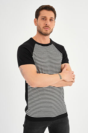 ALEXANDERGARDI ÇİZGİLİ TRİKO T-SHİRT (AG5049)