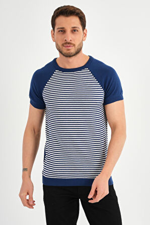 ALEXANDERGARDI ÇİZGİLİ TRİKO T-SHİRT (AG5049)