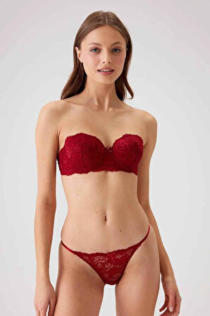 BALENLİ STRAPLEZ DESTEKLİ SÜTYEN TAKIM KADIN 4032