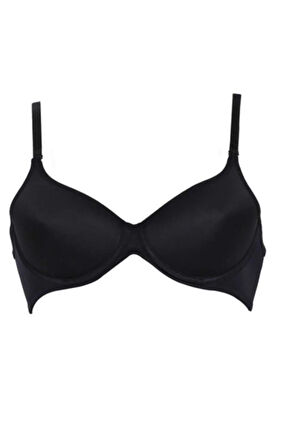 9600-b - Siyah - - Soft Micro Battal Sütyen -
