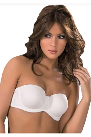 7035 Beyaz - Badem Micro Kaplı Sütyen
