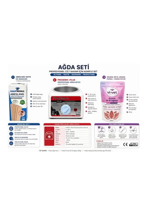 Profesyonel Ağda Seti | ProDerm Ağda Isıtıcı, Pudralı Granül Sir Ağda 250g, Spatula 100 Adet | Ev & Salon Kullanımı