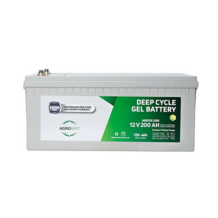 Agromot 12v 200Ah Jel Akü
