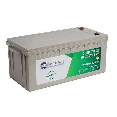 Agromot 12v 200Ah Jel Akü