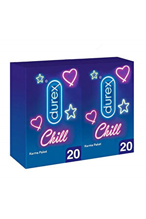 Chill Karma Prezervatif 40lı Ekstra Avantaj Paketi  2 X 20 Adet