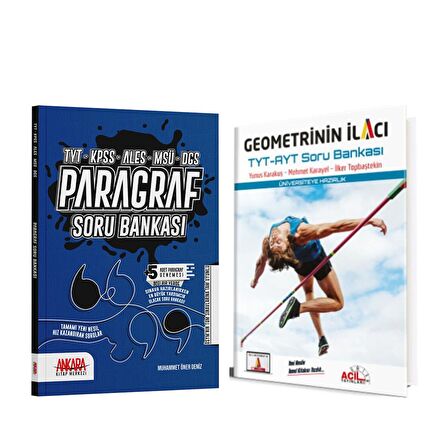 Acil Geometrinin İlacı ve AKM Paragraf Soru Bankası Seti 2 Kitap