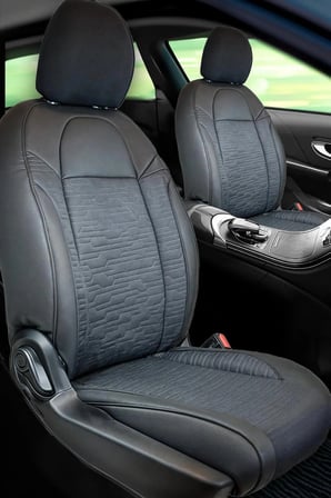Fiat Marea Station Wagon Uyumlu Lüx Deri Süet Oto Koltuk Kılıfı Ön Arka Takım Premium SİYAH