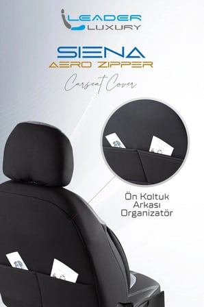 Seat Leon Uyumlu Lüx Yarı Deri Oto Koltuk Kılıfı Ön Arka Takım Yeni Siena FÜME