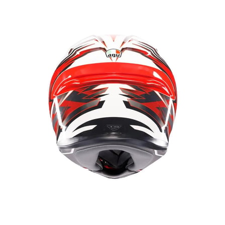 Agv Kapalı Motosiklet Kaskı K6 S Mplk Reeval Wht Red Grey