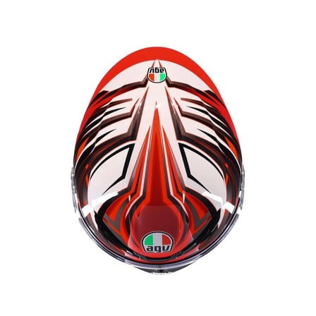 Agv Kapalı Motosiklet Kaskı K6 S Mplk Reeval Wht Red Grey