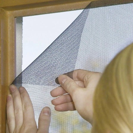 Özel Seri Kullanışlı Tül Güneşlik Alternatifi Ofis Gereci ÇiftKanat 130x150 cm Sineklik