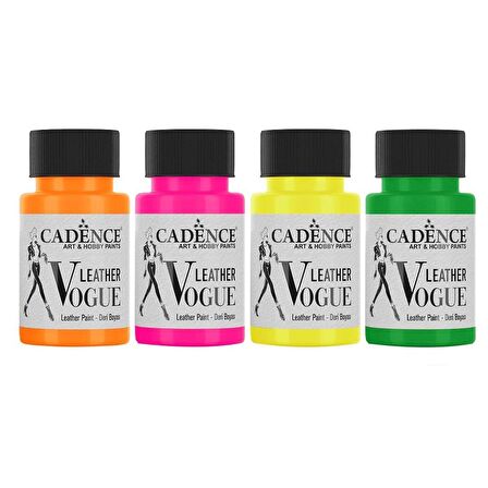 LEATHER VOGUE DERİ BOYASI 4LÜ SET FOSFORLU