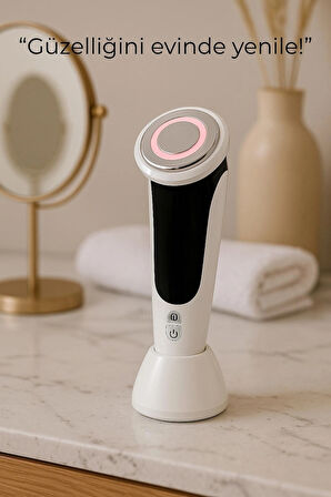 7’si 1 Arada Cilt Bakım Cihazı – LED Işık, Masaj, Siyah Nokta Temizleme, Gözenek Sıkılaştırma