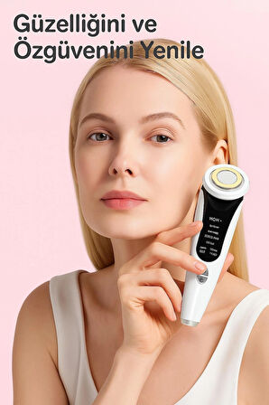 7’si 1 Arada Cilt Bakım Cihazı – LED Işık, Masaj, Siyah Nokta Temizleme, Gözenek Sıkılaştırma