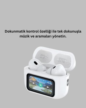 Otomatik Bağlantılı Bluetooth Kulaklık ANC Özellikli Su ve Ter Dayanıklı