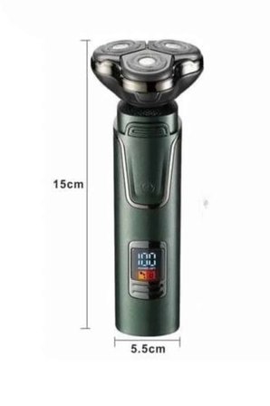Dijital Göstergeli 3 Başlıklı Tıraş Makinesi Islak Kuru Lazer Öncesi Günlük