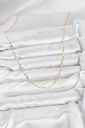 CM 14K Gold Renk Ezme Zincir Model 60 cm Kadın Kolye 5886