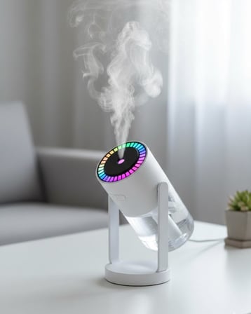 RGB Işıklı Hava Nemlendirici Ultrasonik Teknoloji ve Portatif Tasarım