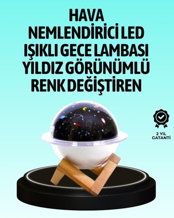 USB ile çalışan projektörlü aromaterapi nemlendirici masaüstü kullanım için