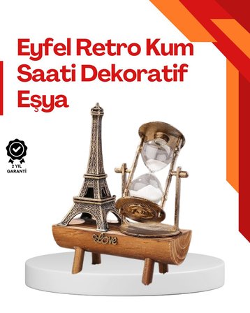 Masa Üstü Ahşap Kum Saati – Dekoratif Dayanıklı ve Şık
