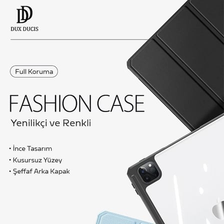 Dux Ducis iPad Pro 11 (201820202021.2022) Kılıf Kalem Bölmeli Toby Series-(5775)
