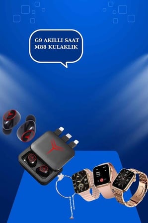 Powerbank Özellikli Bluetooth Kulaklık ve Nabız Ölçer Akıllı Saat Bileklik He