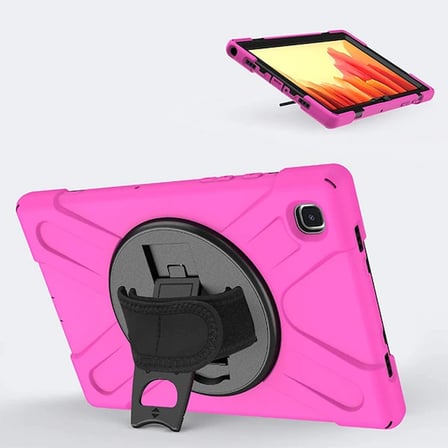Galaxy Tab A7 10.4 SM-T500-T505-T507 Kılıf Shockproof 3 Katmanlı Standlı Zırh K