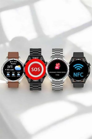 Akıllı Saat Bildirim Görme Sesli Görüşme Çoklu Kordon GPS Takibi