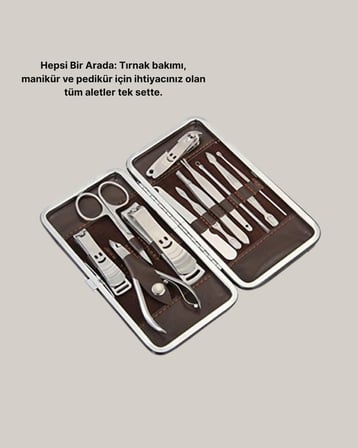 Taşınabilir Çok Fonksiyonlu Kişisel Bakım Seti El ve Ayak İçin