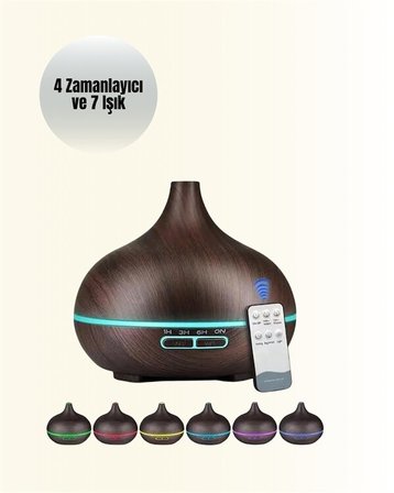 550 ml Ultrasonik Yağ Difüzörü ve Soğuk Buhar Nemlendirici