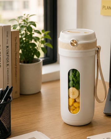 Spor ve Seyahat İçin Taşınabilir Smoothie Blender USB Şarj Destekli
