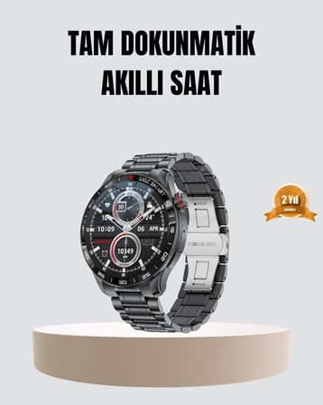 100mAh Şarjlı Akıllı Saat – Mesaj Bildirimi Müzik Kontrolü ve Ergonomik Tasa