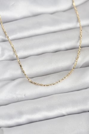CM 14K Gold Renk Zincirli 60 cm Kadın Kolye 5886
