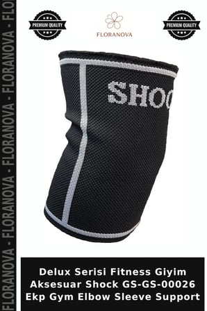 Delux Serisi Fitness Giyim Aksesuar Shock GS-GS-00026 Ekp Gym Elbow Sleeve Support