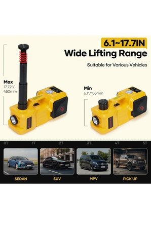 Kriko Kiti 5 Tonluk Hidrolik Kriko 150 Psi Lastik Şişirme Aleti Hava Pompası Bijon Sökme Led Işık
